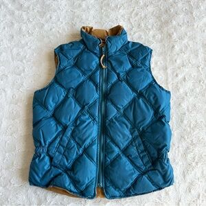 Vintage Eddie Bauer Goose Down Vest Mens Small Blue Insulated Quilted Zip 80s
